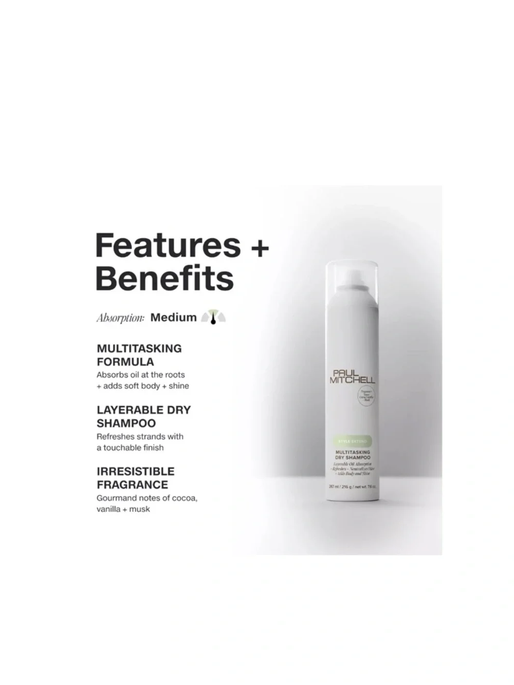 PAUL MITCHELL Multitasking Dry Shampoo Travel 2.2oz NIP